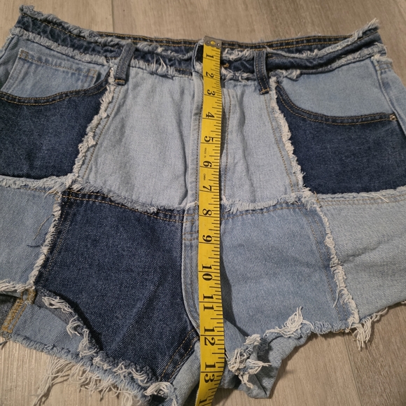 Wild Fable Patchwork Jean Shorts - Light and Dark Blue - Picture 9 of 10